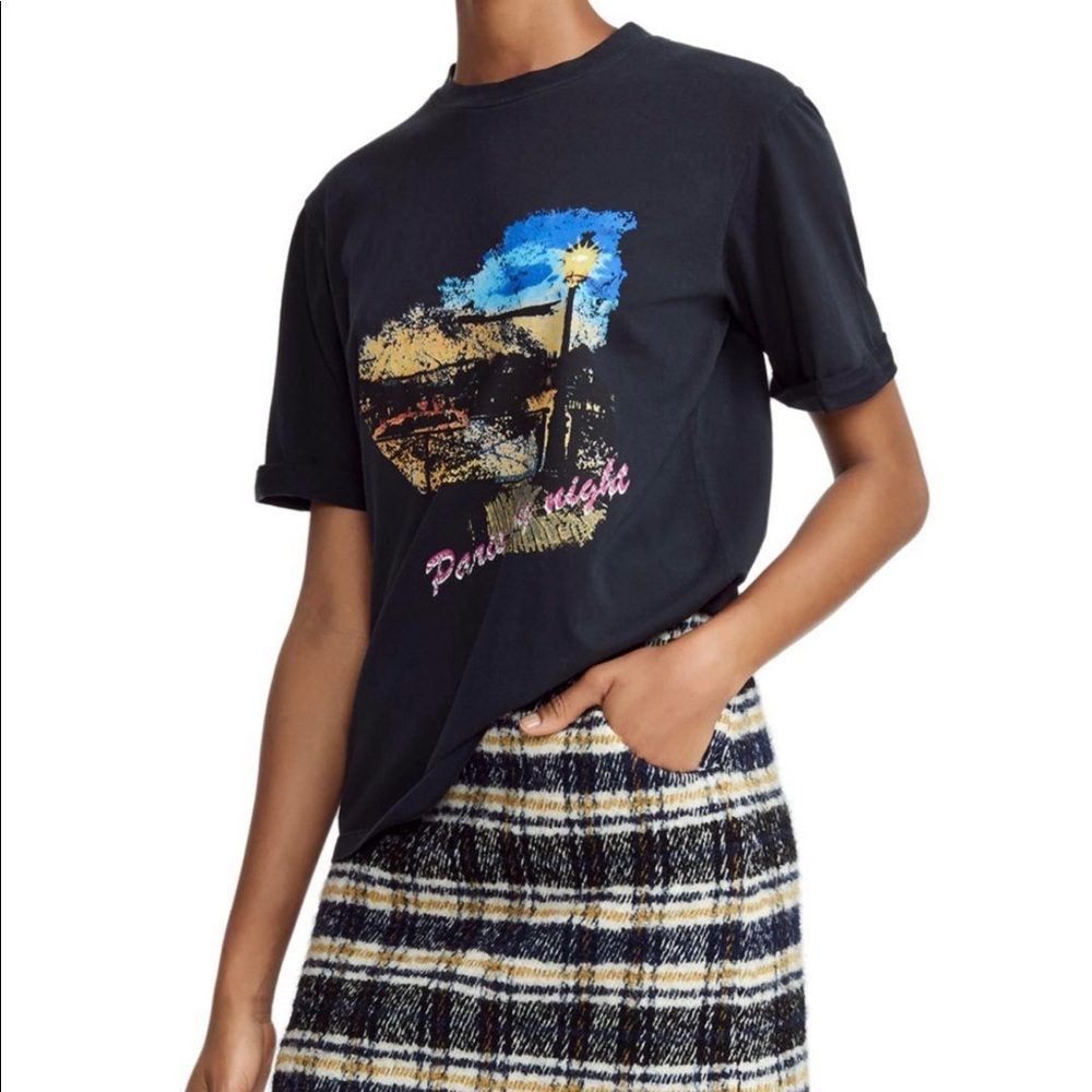 Maje “Paris By Night” shirt. Size 1. NWT